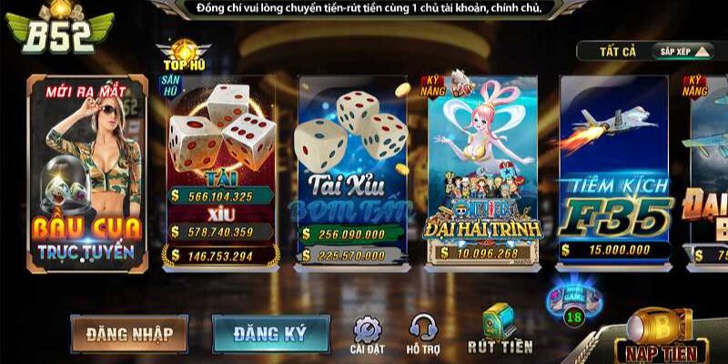 Mini game B52 thu hút với luật chơi đơn giản, nhẹ nhàng hơn